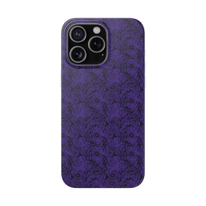 Family Portrait Purple Background Clear Flexi Cases by laurameghan