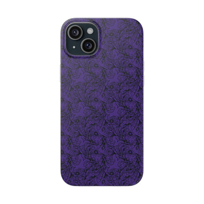 Family Portrait Purple Background Clear Flexi Cases by laurameghan