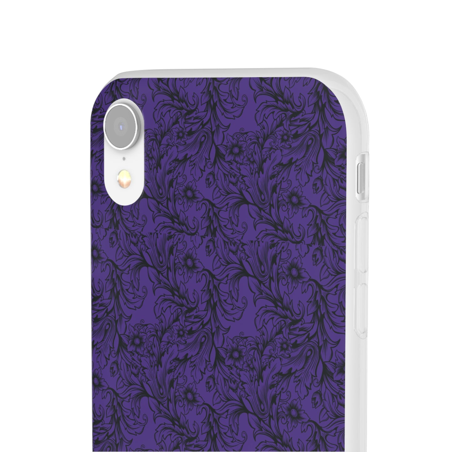 Family Portrait Purple Background Clear Flexi Cases by laurameghan