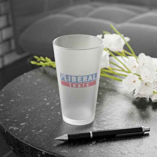 Liberal Tears Frosted Pint Glass, 16oz by Damion