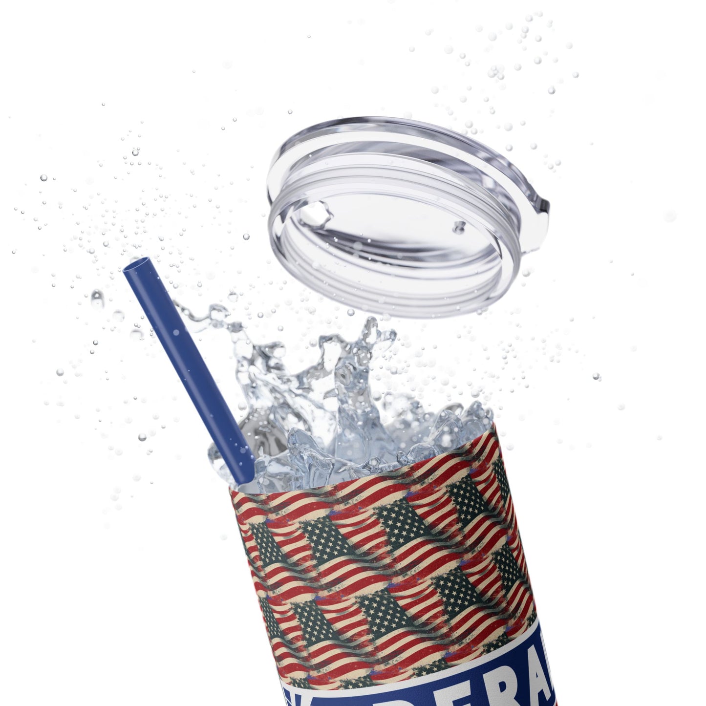 Liberal Tears Skinny Tumbler with Straw, 20oz Damion