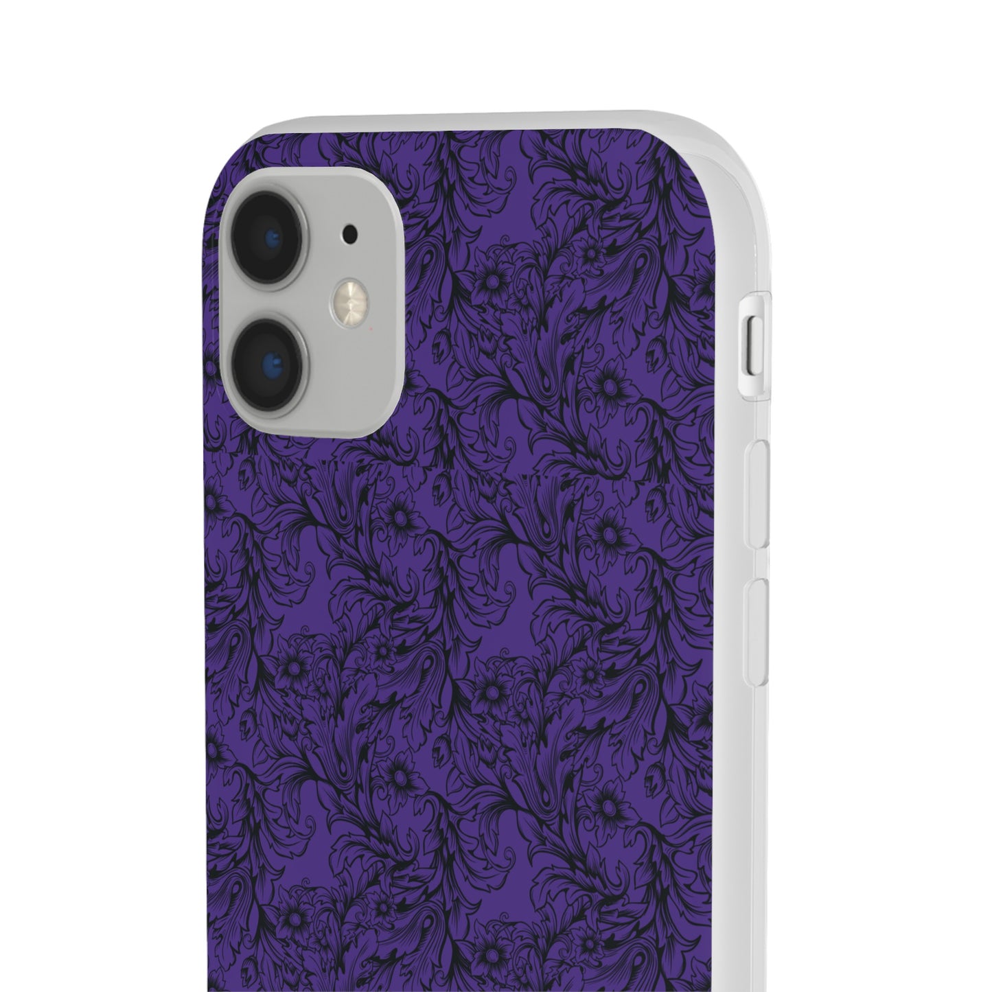 Family Portrait Purple Background Clear Flexi Cases by laurameghan