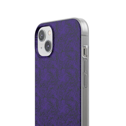 Family Portrait Purple Background Clear Flexi Cases by laurameghan