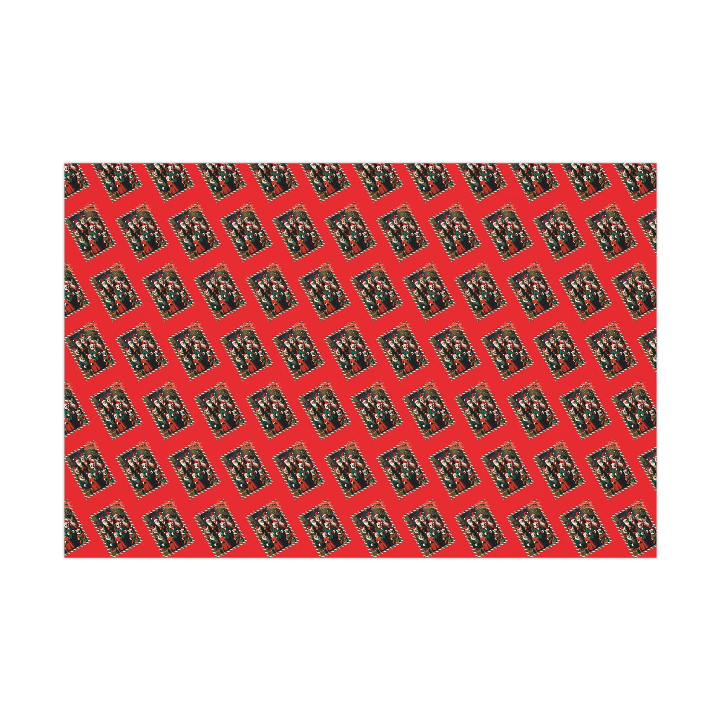 Happy Foxy Holiday Cards Wrapping Paper by laurameghan