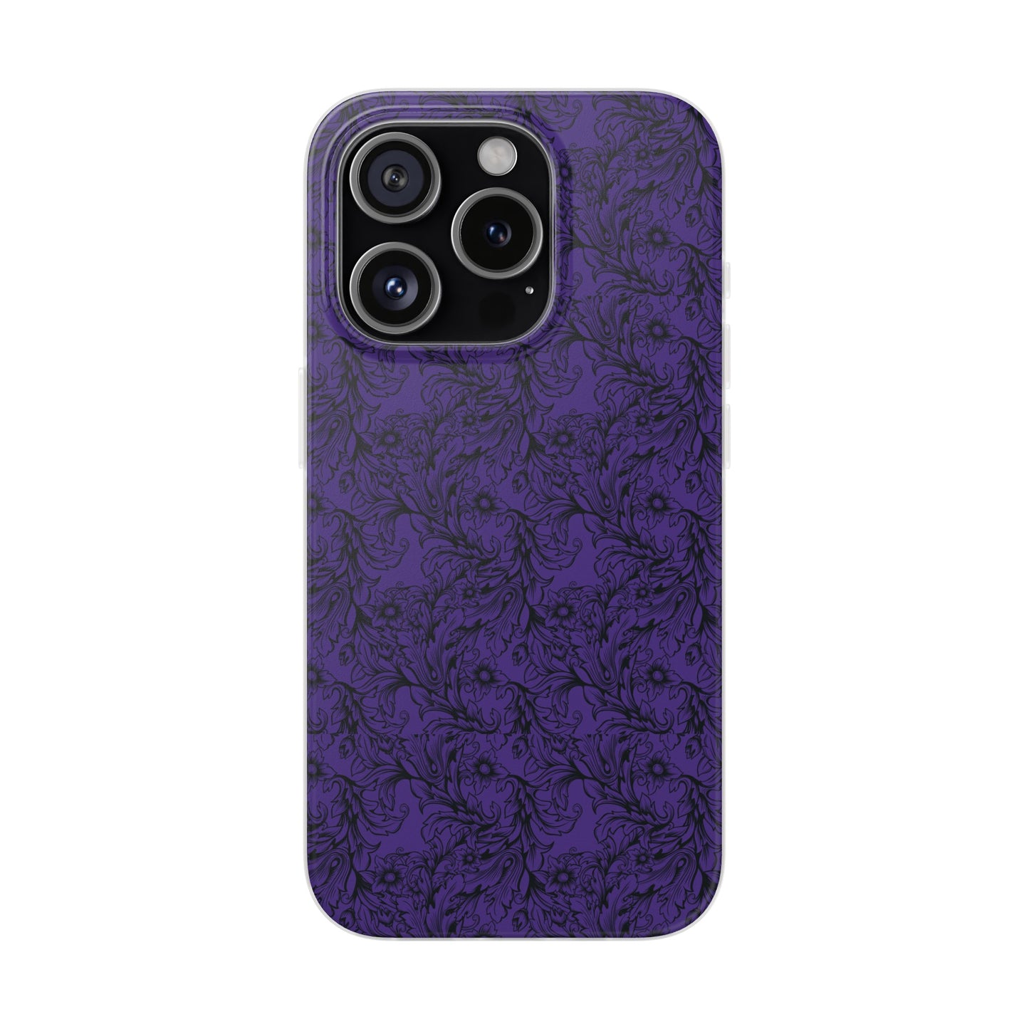 Family Portrait Purple Background Clear Flexi Cases by laurameghan