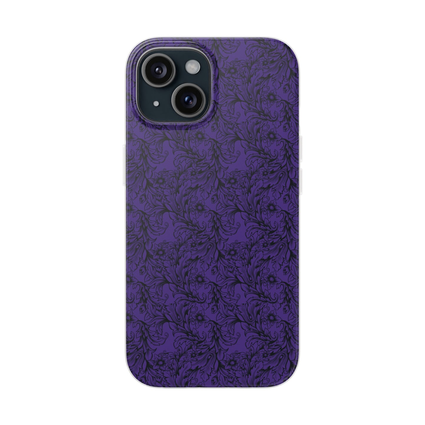 Family Portrait Purple Background Clear Flexi Cases by laurameghan