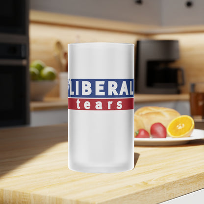 Liberal Tears Frosted Glass Beer Mug by Damion