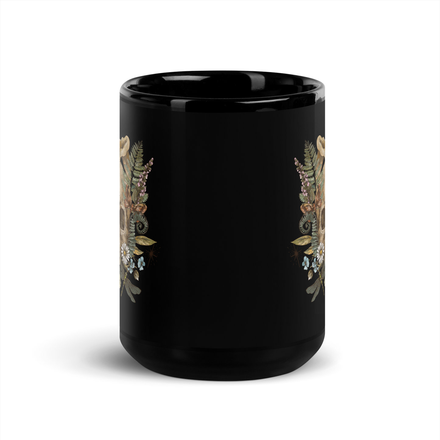 Vintage Victorian Black Glossy Mug by laurameghan