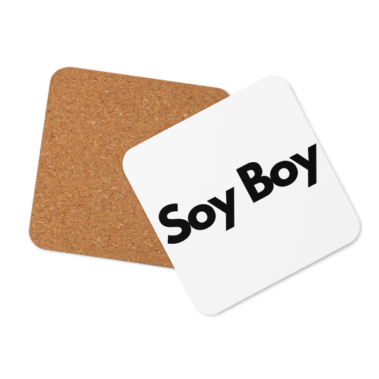 Soy Boy Cork-back coaster by Damion