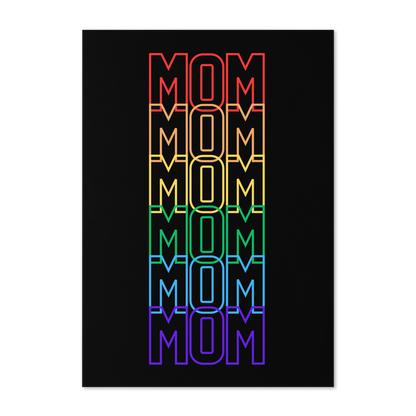 LGBTQ Rainbow Mom Mother's Day Greeting card by laurameghan