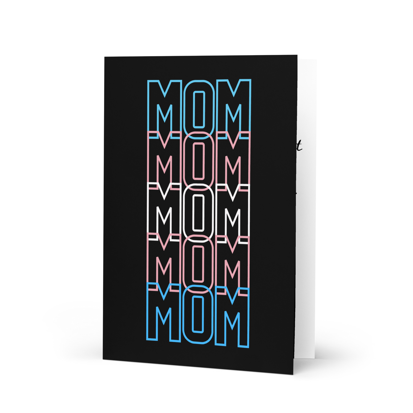 Transgender Flag Mom Mother's Day Greeting card by laurameghan