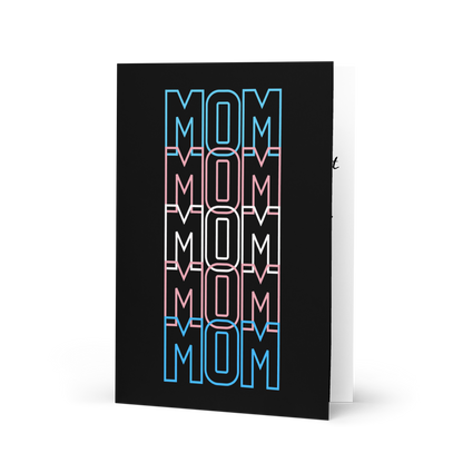 Transgender Flag Mom Mother's Day Greeting card by laurameghan