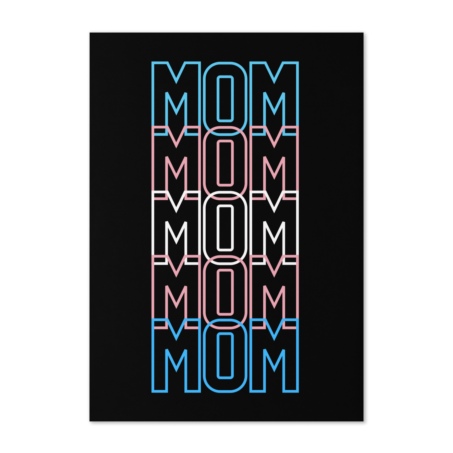 Transgender Flag Mom Mother's Day Greeting card by laurameghan