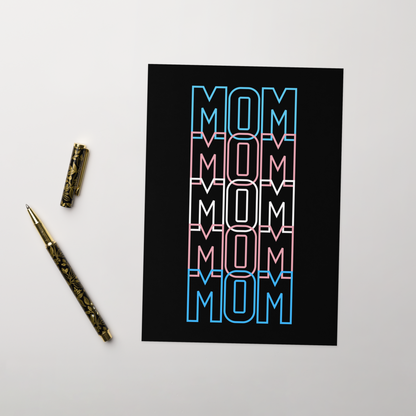 Transgender Flag Mom Mother's Day Greeting card by laurameghan