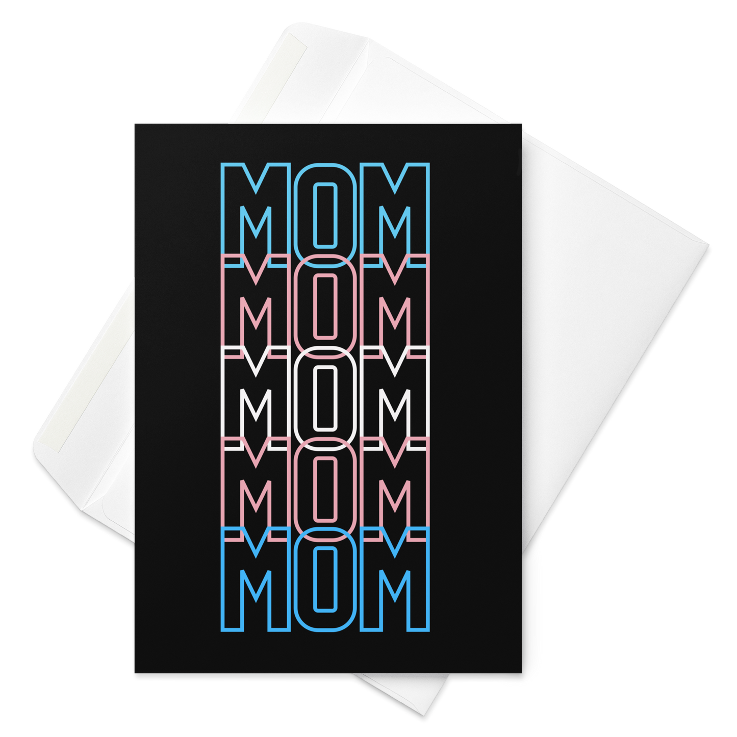 Transgender Flag Mom Mother's Day Greeting card by laurameghan