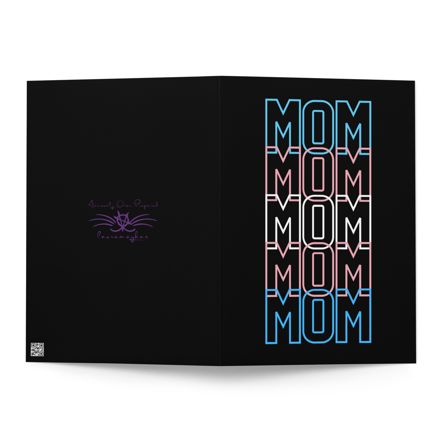 Transgender Flag Mom Mother's Day Greeting card by laurameghan