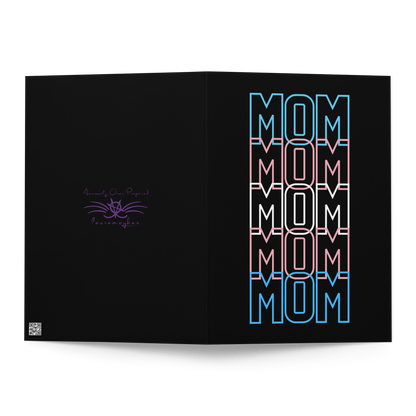 Transgender Flag Mom Mother's Day Greeting card by laurameghan