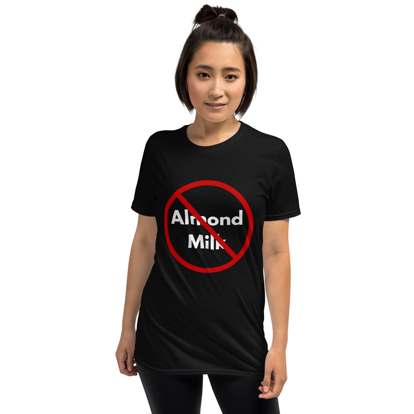 Anti-Almond Milk Front Print Short-Sleeve Unisex T-Shirt by Damion