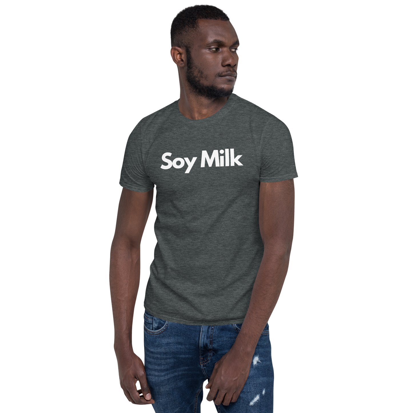 Soy Milk in White Short-Sleeve Unisex T-Shirt by Damion