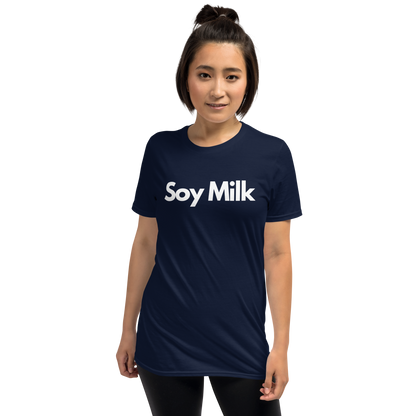 Soy Milk in White Short-Sleeve Unisex T-Shirt by Damion