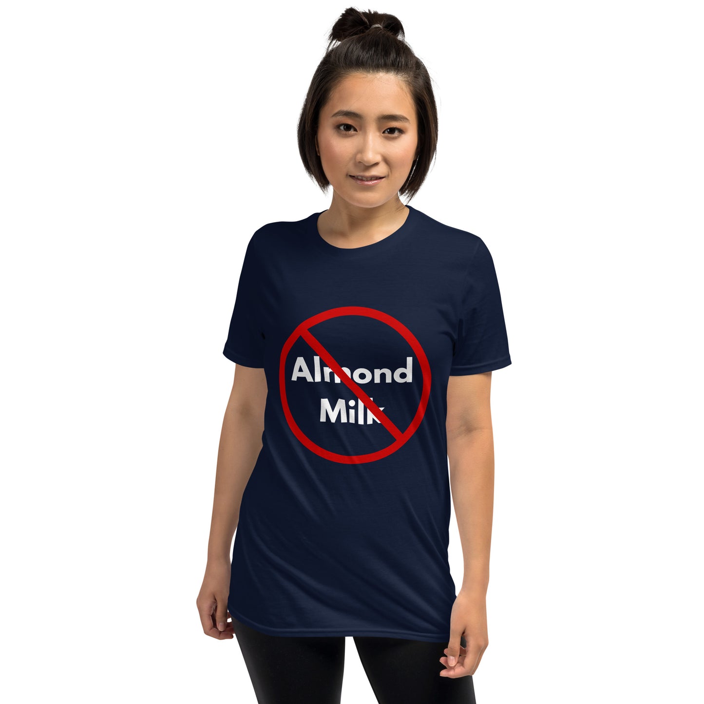 Anti-Almond Milk Front Print Short-Sleeve Unisex T-Shirt by Damion