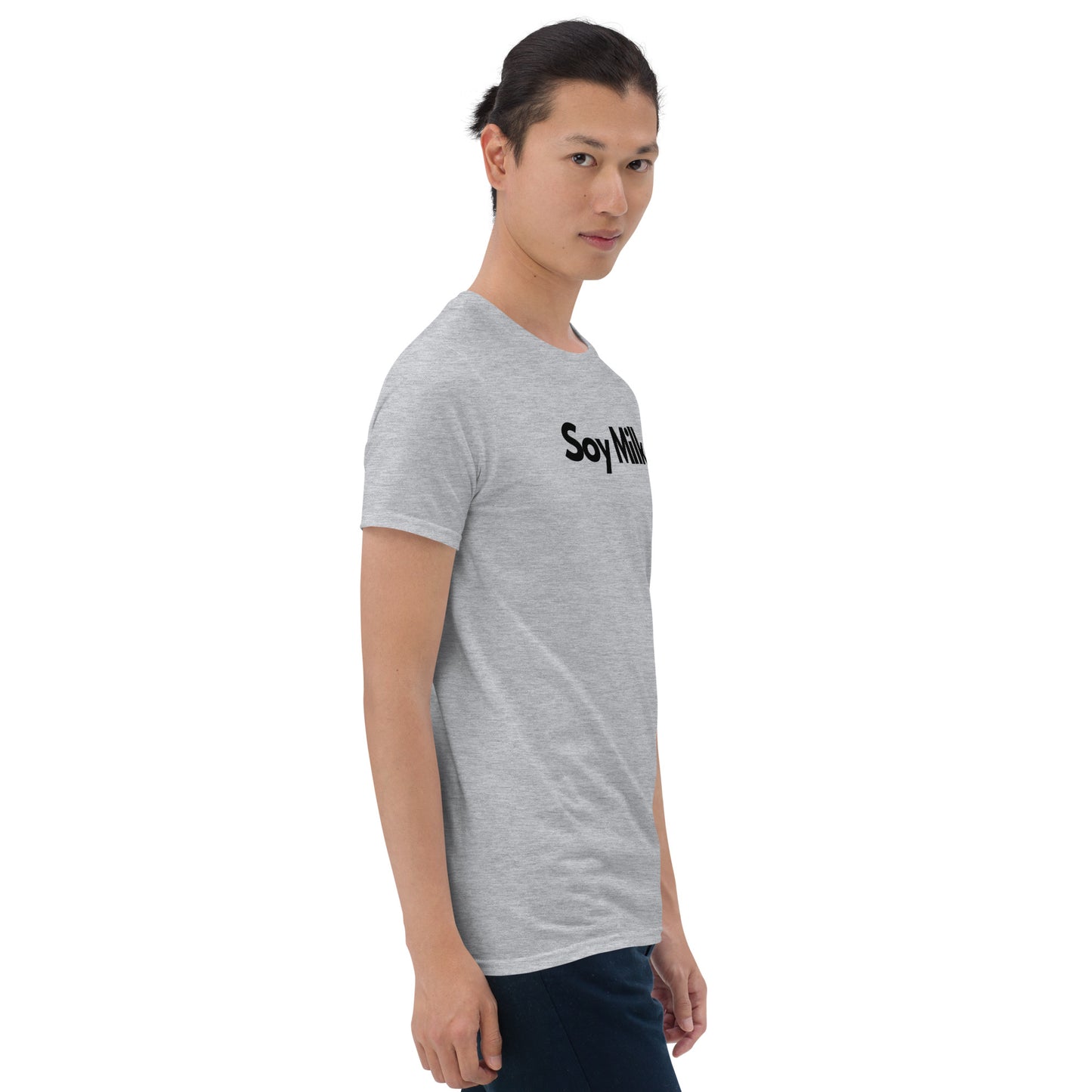 Soy Milk in Black Short-Sleeve Unisex T-Shirt by Damion