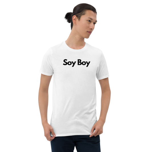 Soy Boy in Black Short-Sleeve Unisex T-Shirt by Damion