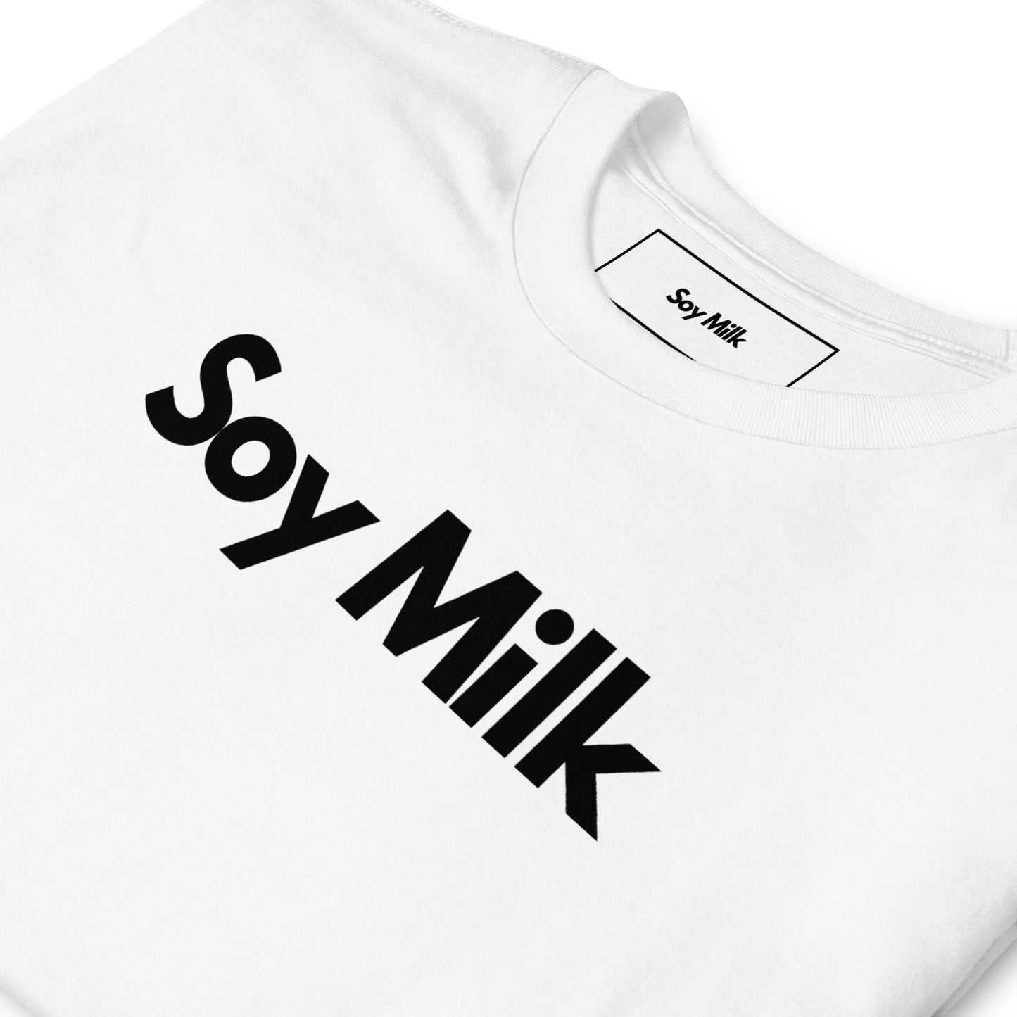 Soy Milk in Black Short-Sleeve Unisex T-Shirt by Damion