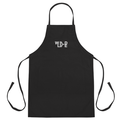 Florida Wildlife Logo in White Embroidered Apron by Crystalyn