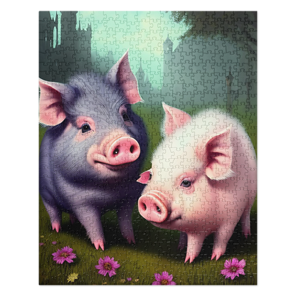 Fairytale Piglets puzzle by laurameghan