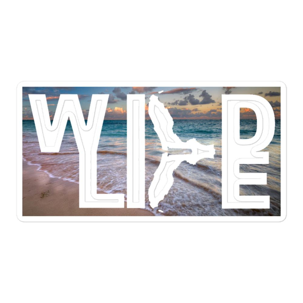 Florida Wildlife Inverted Beach Logo stickers by Crystalyn