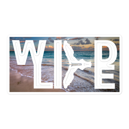 Florida Wildlife Inverted Beach Logo stickers by Crystalyn