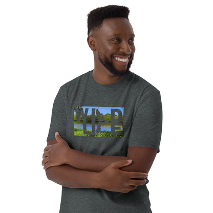 Florida Wildlife Everglades Reverse Logo Short-Sleeve Unisex T-Shirt by Crystalyn