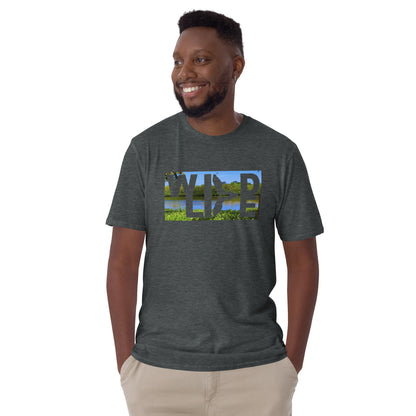 Florida Wildlife Everglades Reverse Logo Short-Sleeve Unisex T-Shirt by Crystalyn