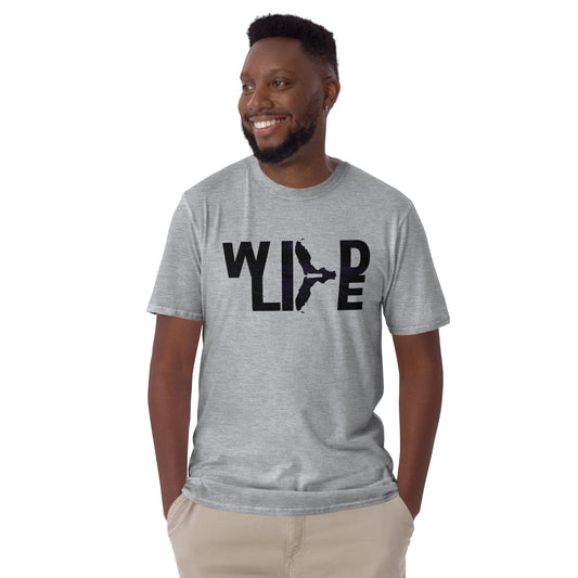 Florida Wildlife Logo in Black Short-Sleeve Unisex T-Shirt by Crystalyn